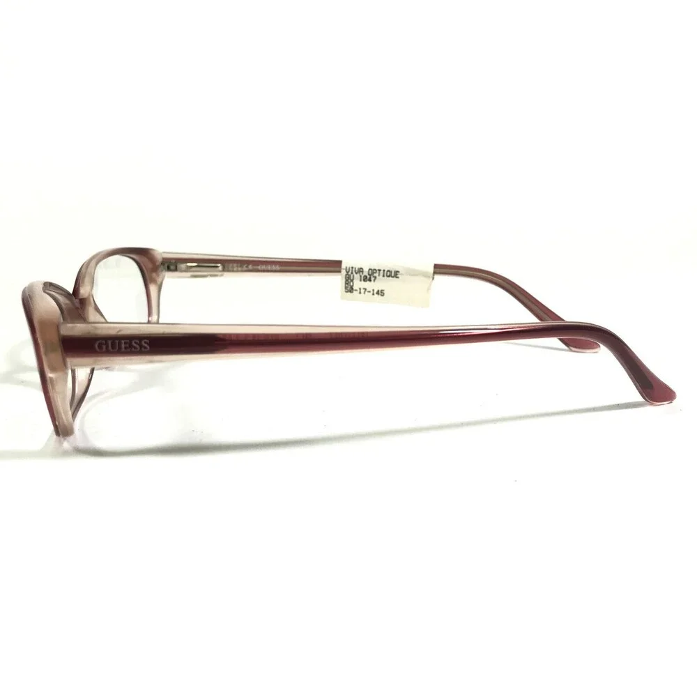 Guess Eyeglasses Frames GU1047 RO Pink Rectangular Full Rim 50-17-145